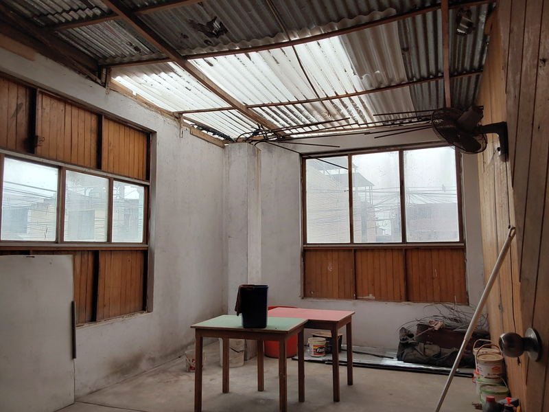 storage area above the meeting hall